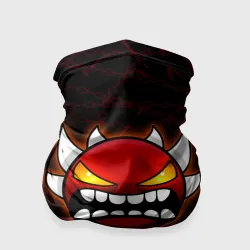 Бандана-труба 3D Geometry Dash демон в цепях огонь