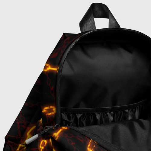 Детский рюкзак 3D Geometry Dash демон в цепях огонь - фото 6