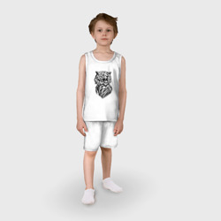 Детская пижама с шортами хлопок Тигр со шрамом на глазу - фото 2