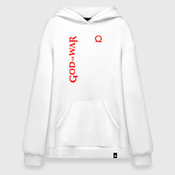 Худи SuperOversize хлопок God of war logo red