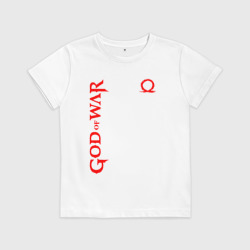 Детская футболка хлопок God of war logo red