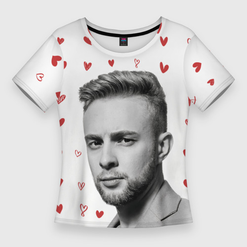 Женская футболка 3D Slim Похититель сердец Егор Крид, цвет 3D печать