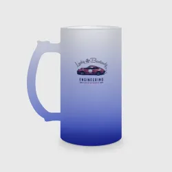 Кружка пивная матовое стекло Porsche Lucky Bastardz