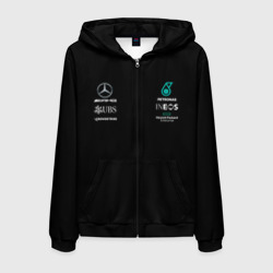 Мужская толстовка 3D на молнии Mercedes F1