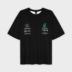 Мужская футболка oversize 3D Mercedes F1