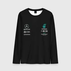 Мужской лонгслив 3D Mercedes F1