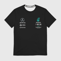 Мужская футболка 3D Mercedes F1