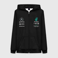 Женская толстовка 3D на молнии Mercedes F1