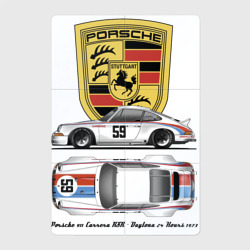 Магнитный плакат 2Х3 Porsche 911 Carrera RSR - Daytona 24 Hours 1973 Motorsport