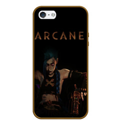 Чехол для iPhone 5/5S матовый Arcane :: Джинкс/Паудэр