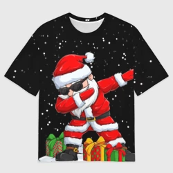 Женская футболка oversize 3D Santa, dab