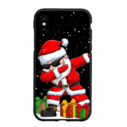 Чехол для iPhone XS Max матовый Santa, dab