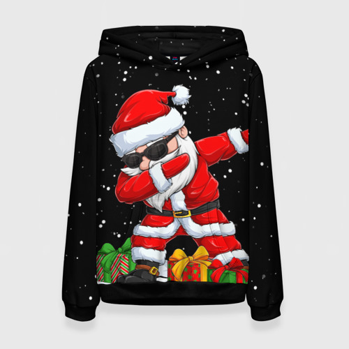 Женская толстовка 3D Santa, dab, цвет 3D печать