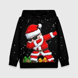 Детская толстовка 3D Santa, dab