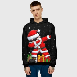 Мужская толстовка 3D Santa, dab - фото 2