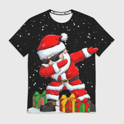 Мужская футболка 3D Santa, dab