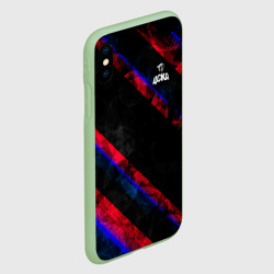 Чехол для iPhone XS Max матовый ЦСКА Dark Theme - фото 2