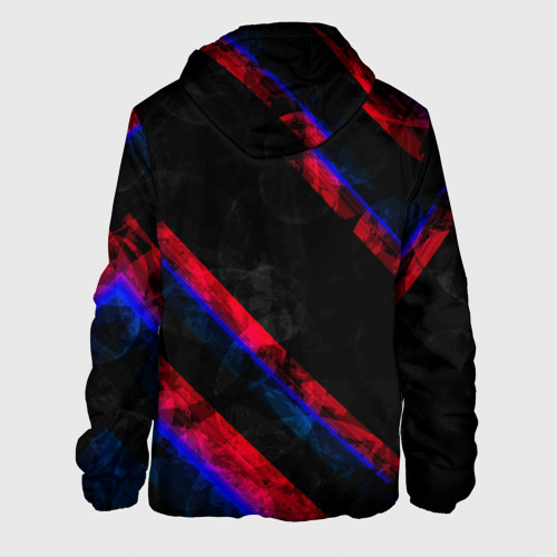 Мужская куртка 3D с принтом ЦСКА Dark Theme, вид сзади #1