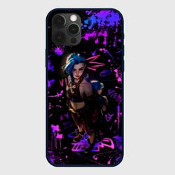 Чехол для iPhone 12 Pro Max Аркейн Джинкс граффити