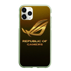 Чехол для iPhone 11 Pro матовый Republic of gamers, ROG Gaming