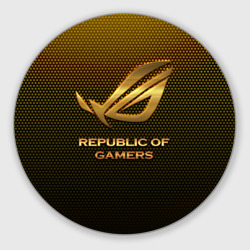 Круглый коврик для мышки Republic of gamers, ROG Gaming