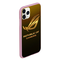 Чехол для iPhone 11 Pro Max матовый Republic of gamers, ROG Gaming - фото 2