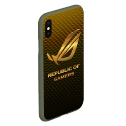 Чехол для iPhone XS Max матовый Republic of gamers, ROG Gaming - фото 2