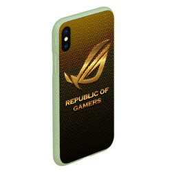 Чехол для iPhone XS Max матовый Republic of gamers, ROG Gaming - фото 2