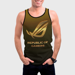 Мужская майка 3D Republic of gamers, ROG Gaming - фото 2