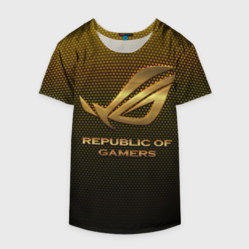 Накидка на куртку 3D Republic of gamers, ROG Gaming, цвет 3D печать - фото 4