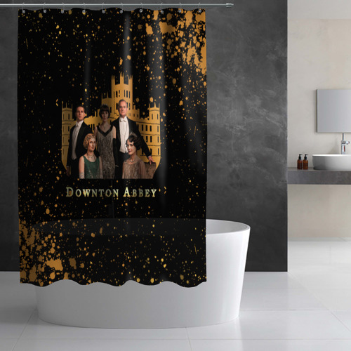 Штора 3D для ванной Аббатство Даунтон Downton Abbey - фото 2