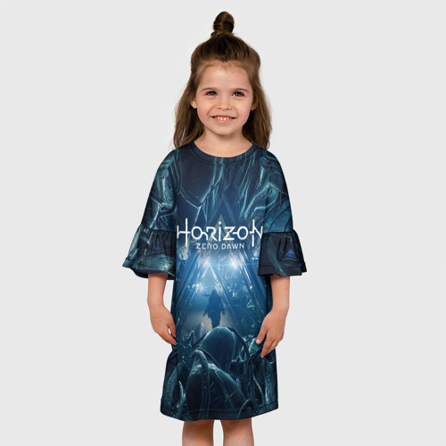 Детское платье 3D Рльех Горизонт, цвет 3D печать - фото 4