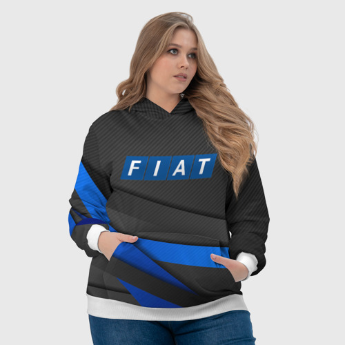 Женская толстовка 3D FIAT SPORT | ФИАТ СПОРТ, цвет 3D печать - фото 6