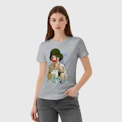 Женская футболка хлопок Angry princess - фото 2