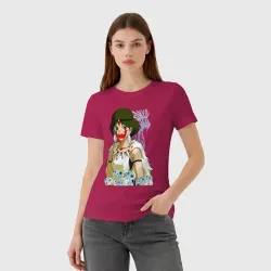 Женская футболка хлопок Angry princess - фото 2