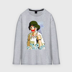 Женский лонгслив oversize хлопок Angry princess