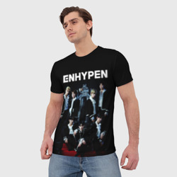 Мужская футболка 3D Enhypen: Хисын, Джей, Джейк, Сонхун, Сону, Ни-Ки, Чонвон - фото 2