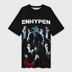 Платье-футболка 3D Enhypen: Хисын, Джей, Джейк, Сонхун, Сону, Ни-Ки, Чонвон