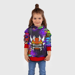 Детская толстовка 3D Geometry Dash demon skin геометри Даш демон скин - фото 2