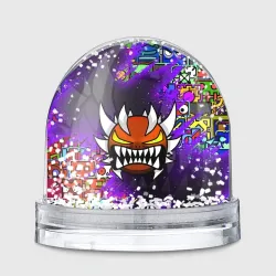 Игрушка Снежный шар Geometry Dash demon skin геометри Даш демон скин