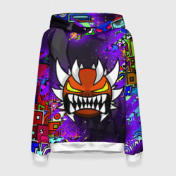 Женская толстовка 3D Geometry Dash demon skin геометри Даш демон скин