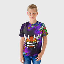 Детская футболка 3D Geometry Dash demon skin геометри Даш демон скин - фото 2