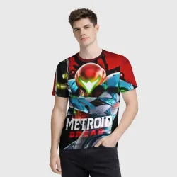 Мужская футболка 3D Metroid Dread - фото 2