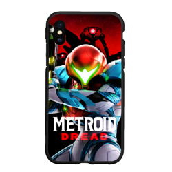 Чехол для iPhone XS Max матовый Metroid Dread