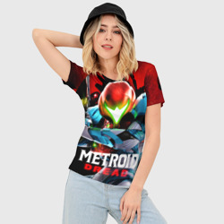 Женская футболка 3D Slim Metroid Dread - фото 2