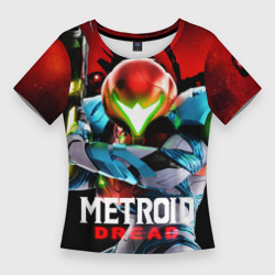 Женская футболка 3D Slim Metroid Dread