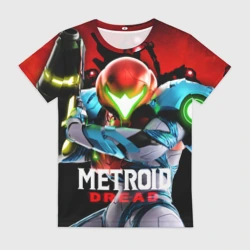 Женская футболка 3D Metroid Dread