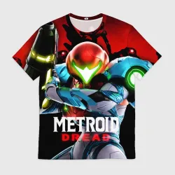Мужская футболка 3D Metroid Dread