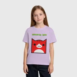 Детская футболка хлопок Geometry Dash cat skin/ геометри Даш кот скин - фото 2