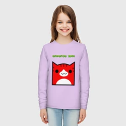 Детский лонгслив хлопок Geometry Dash cat skin/ геометри Даш кот скин - фото 2